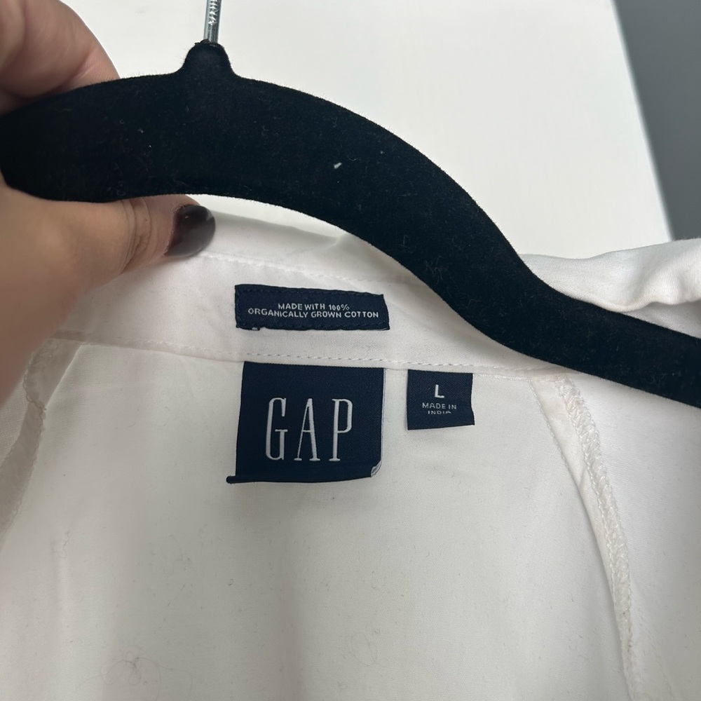 GAP Organic Cotton Poplin-Bubble Sleeve Shirt - Picture 4 of 6